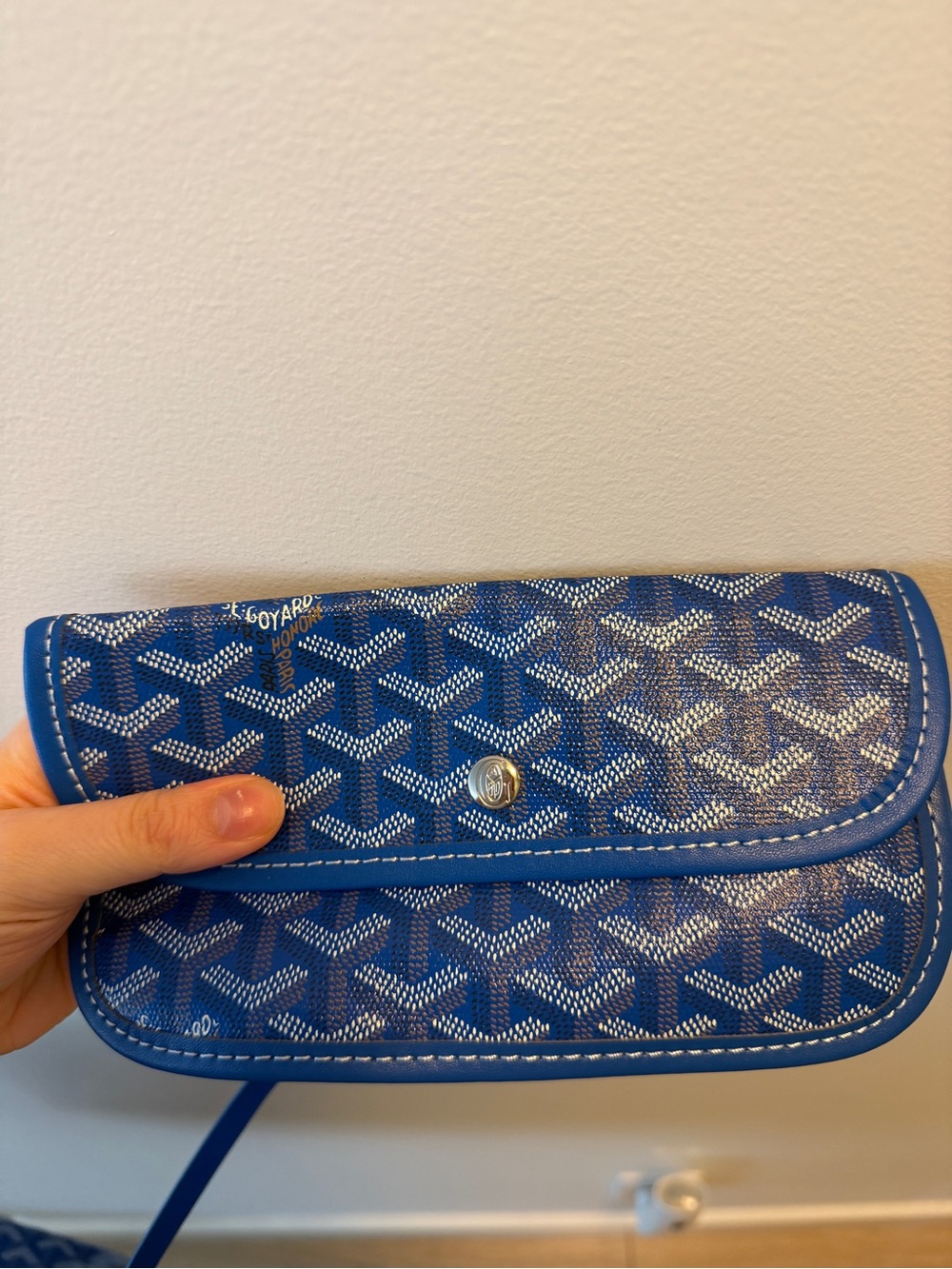Blue Patterned Tote Bag - Designer inspired - Picture 2 of 3